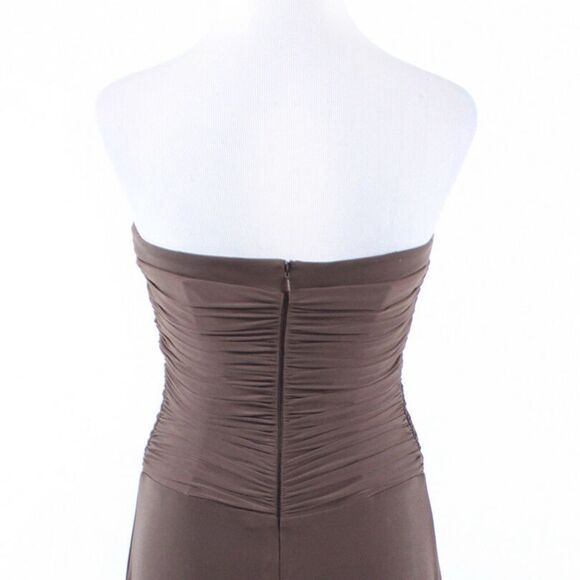 Brown BCBG PARIS strapless maxi dress 2 NWT $228 - Picture 8 of 8